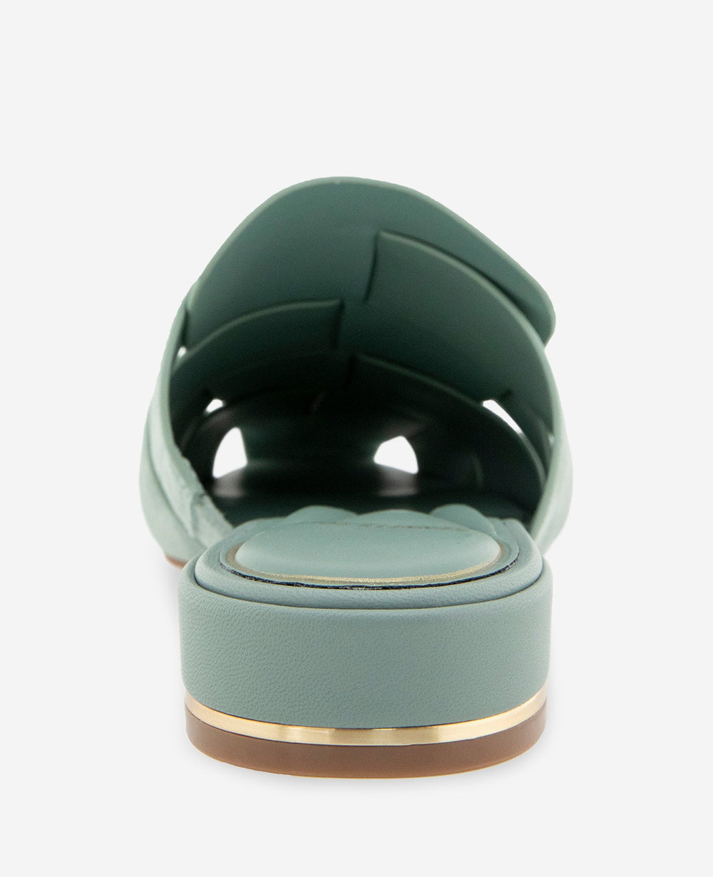 Faina Leather Fisherman Slide Sandal | Kenneth Cole AQUA LEATHER