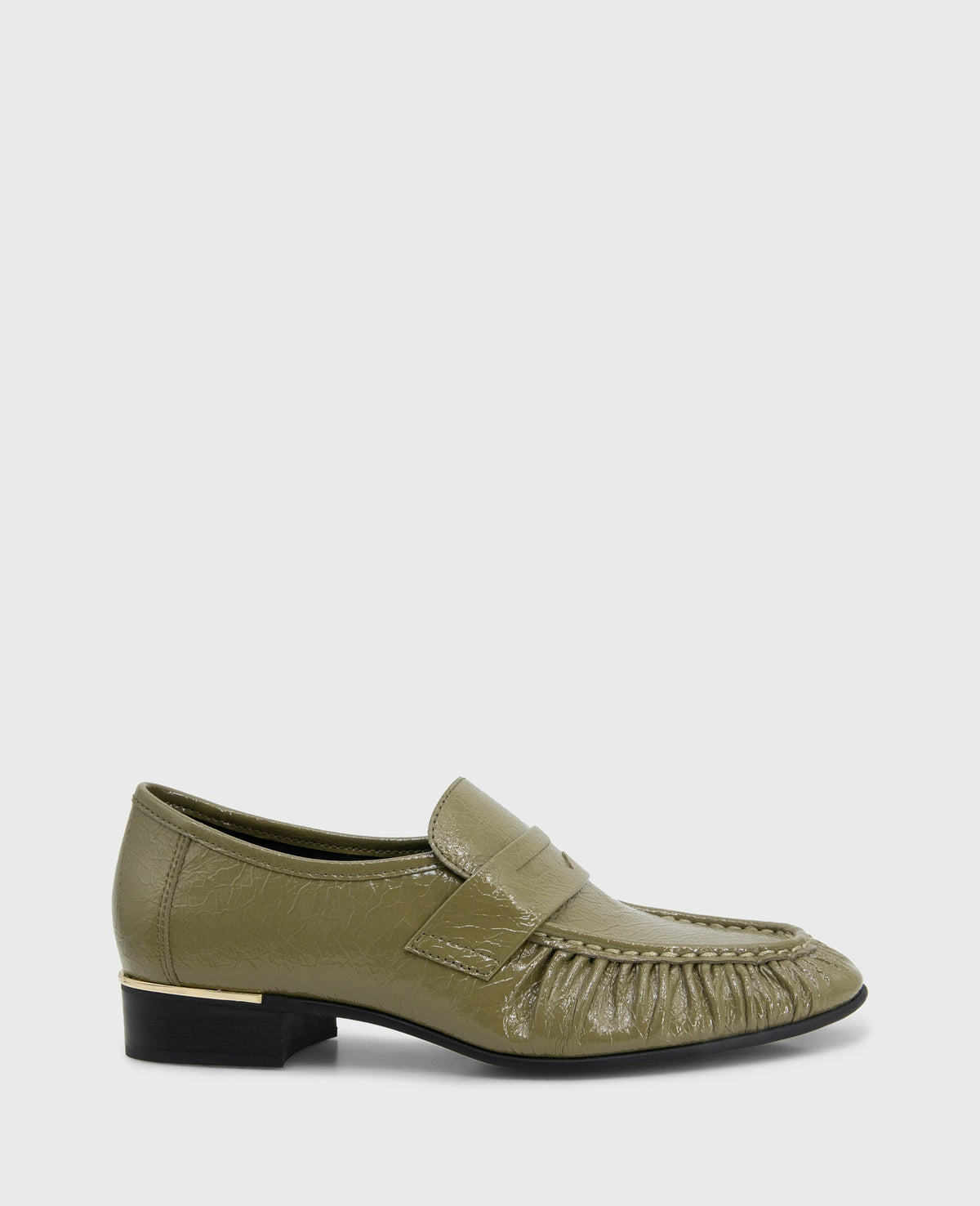 Reece Green Crinkle Patent Penny Loafer | Kenneth Cole | Kenneth Cole GREEN PATENT