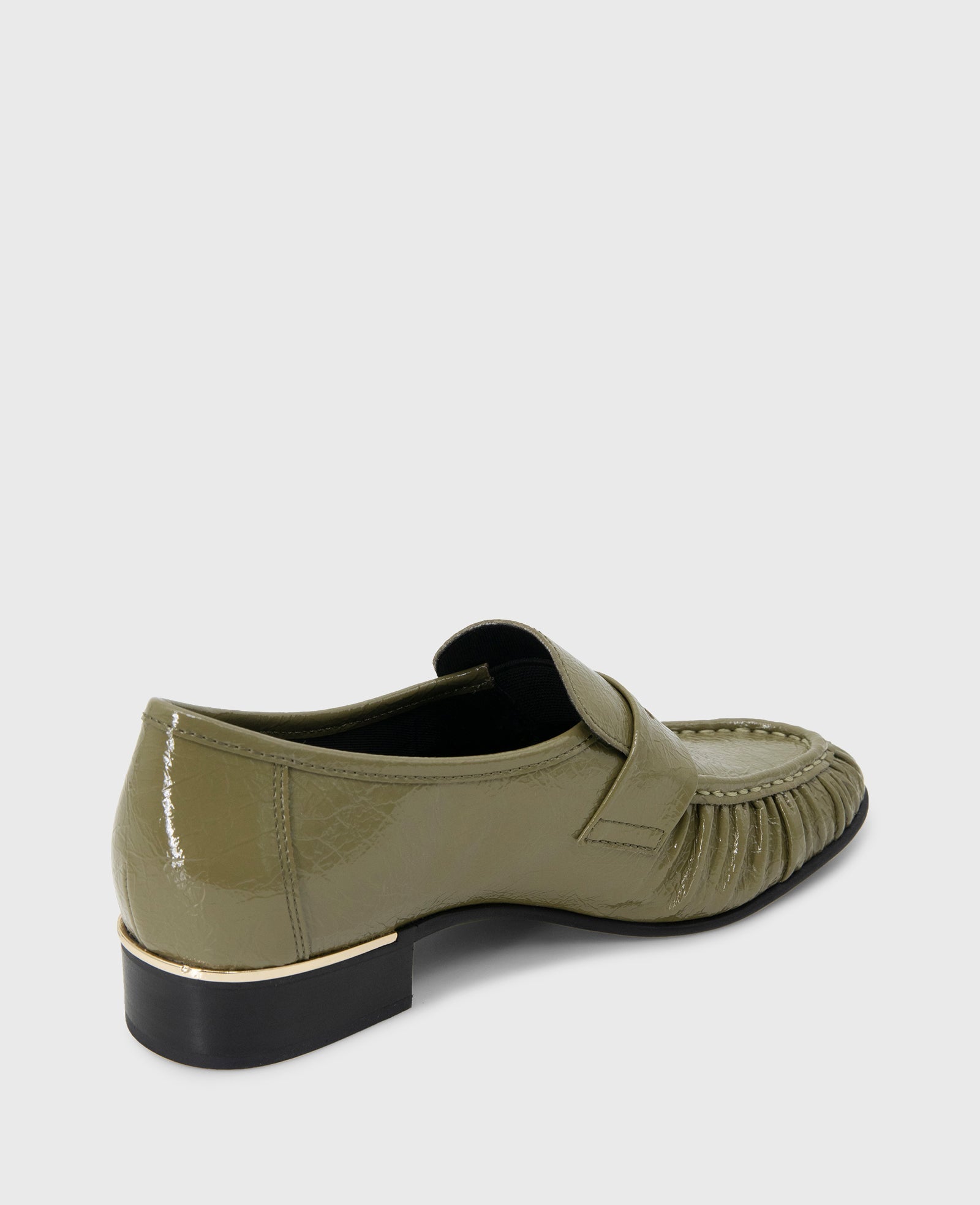 Reece Green Crinkle Patent Penny Loafer | Kenneth Cole | Kenneth Cole GREEN PATENT
