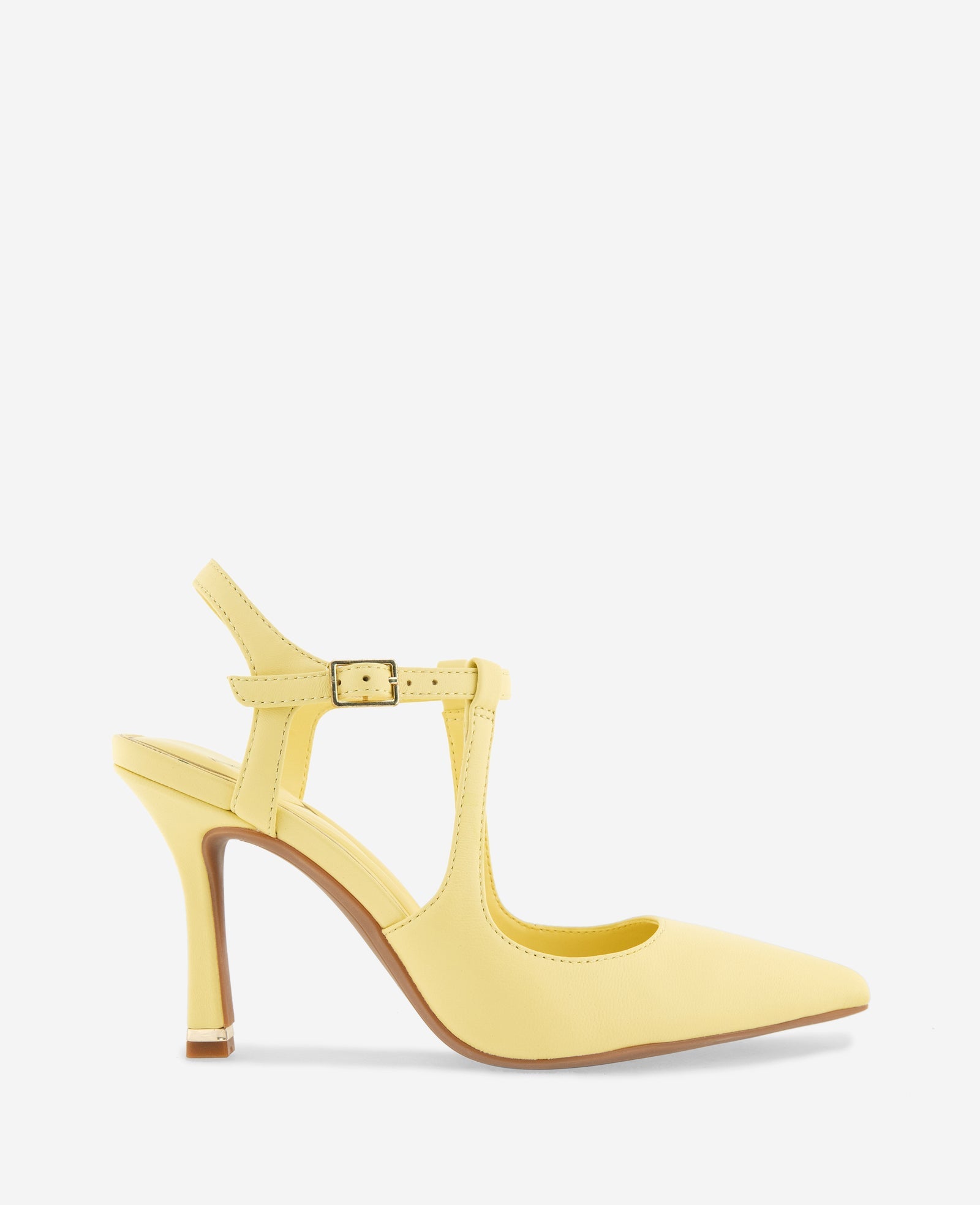 Romi Leather Ankle Slingback Heel | Kenneth Cole BUTTER YELLOW
