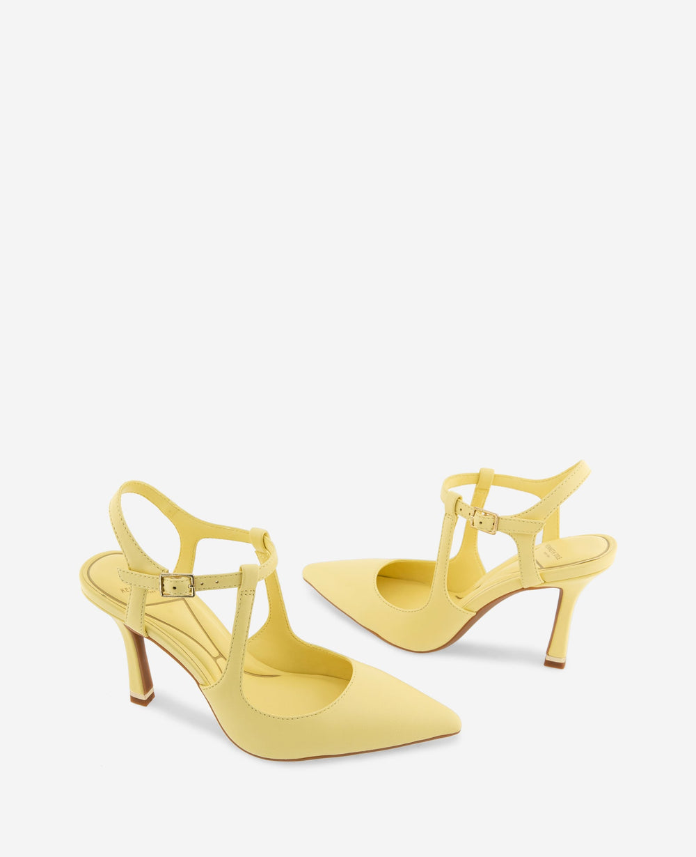 Romi Leather Ankle Slingback Heel | Kenneth Cole BUTTER YELLOW