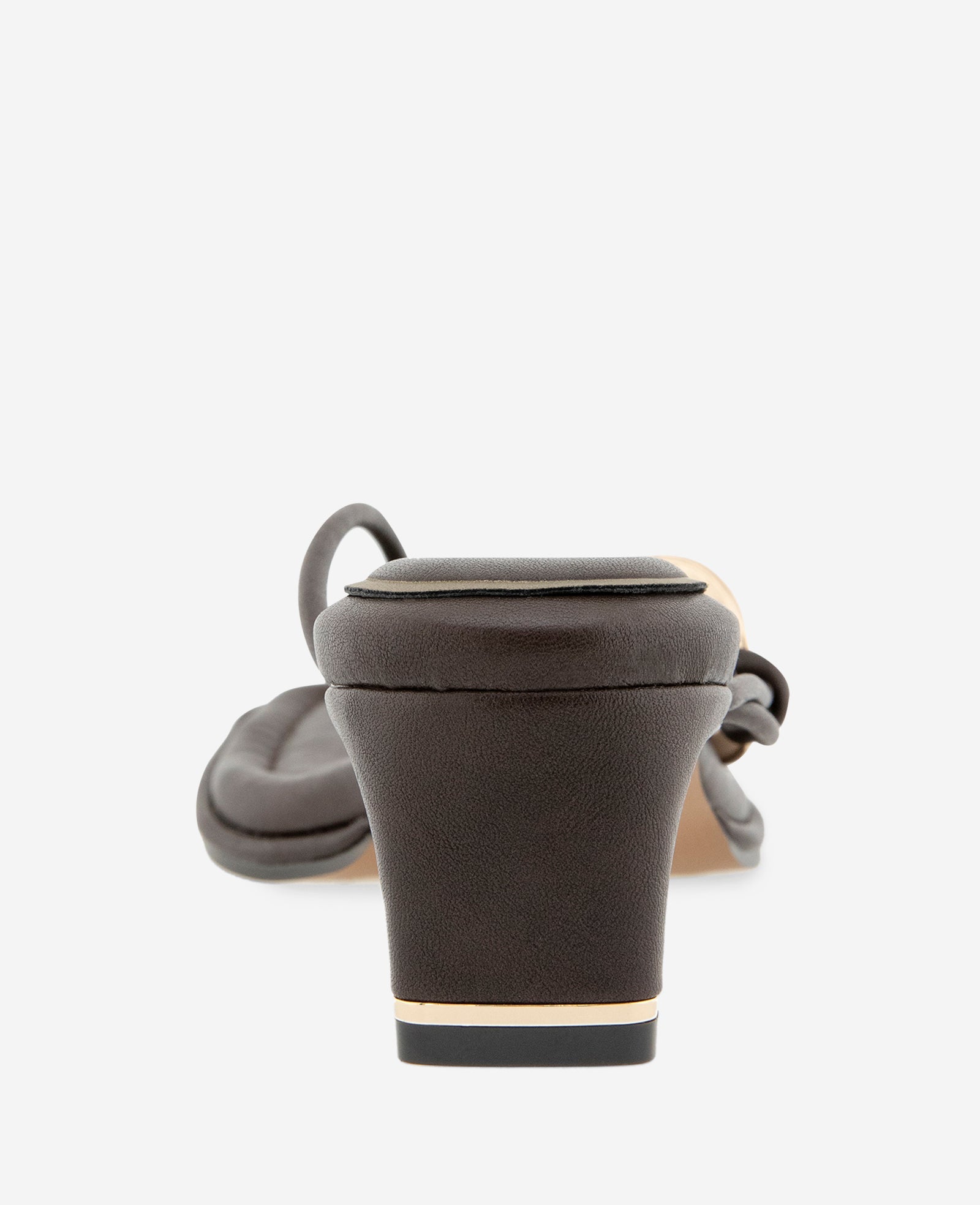 Madrid Leather Embellished Heel Sandal | Kenneth Cole CHOCOLATE