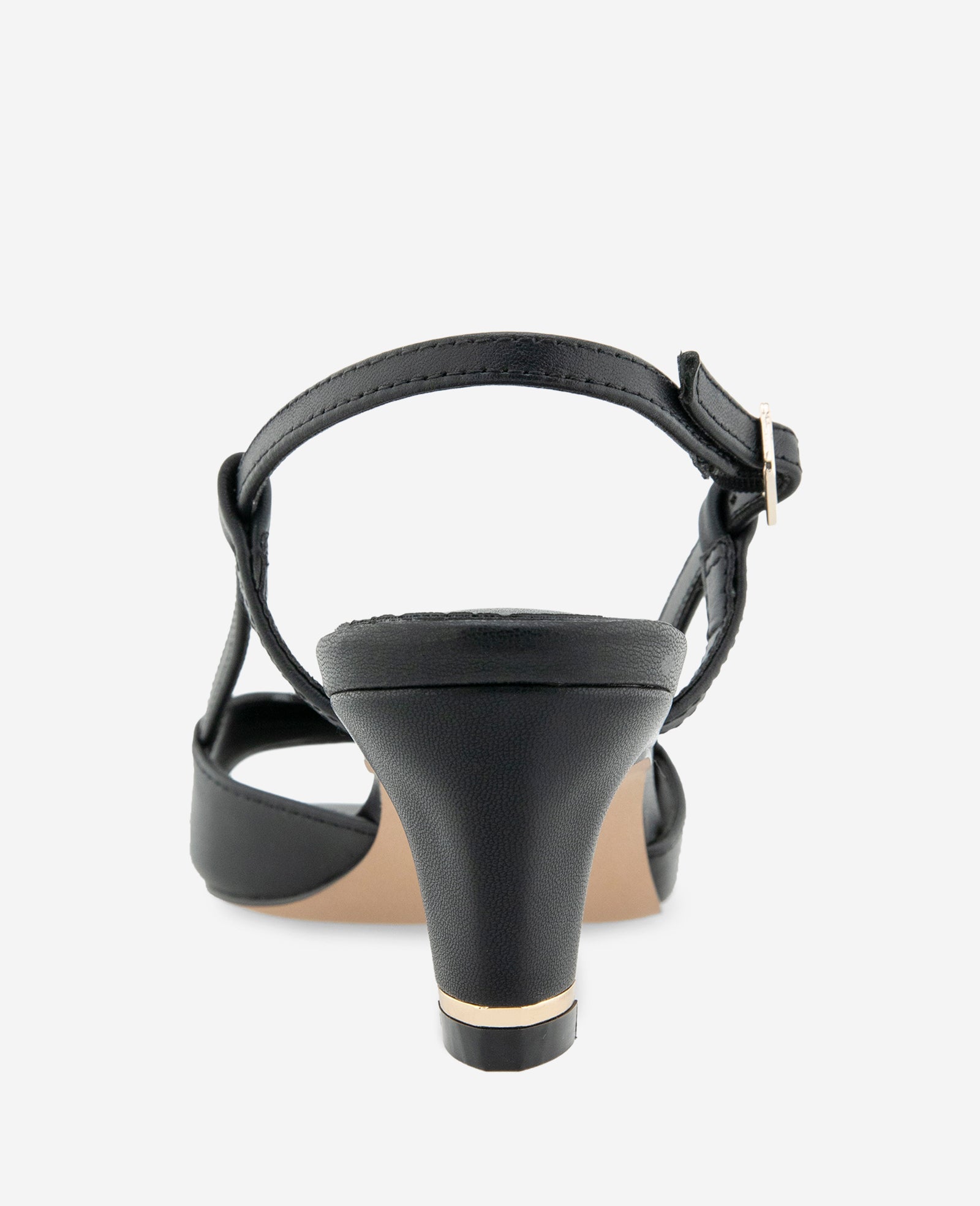 Anna Leather Open Toe Slingback Sandal | Kenneth Cole BLACK LEATHER