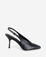 Aerial Leather Slingback Heel | Kenneth Cole BLACK LEATHER