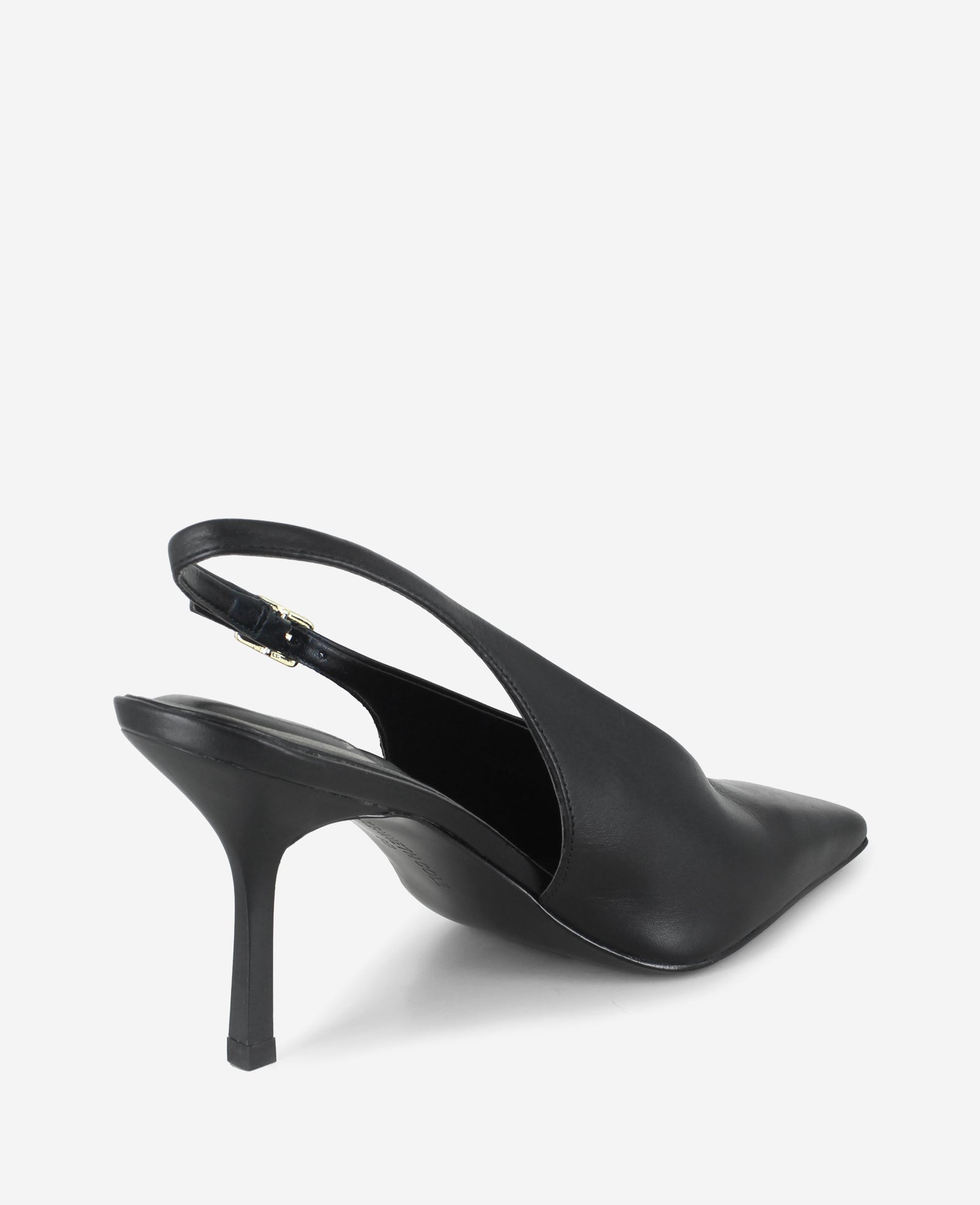 Aerial Leather Slingback Heel | Kenneth Cole BLACK LEATHER