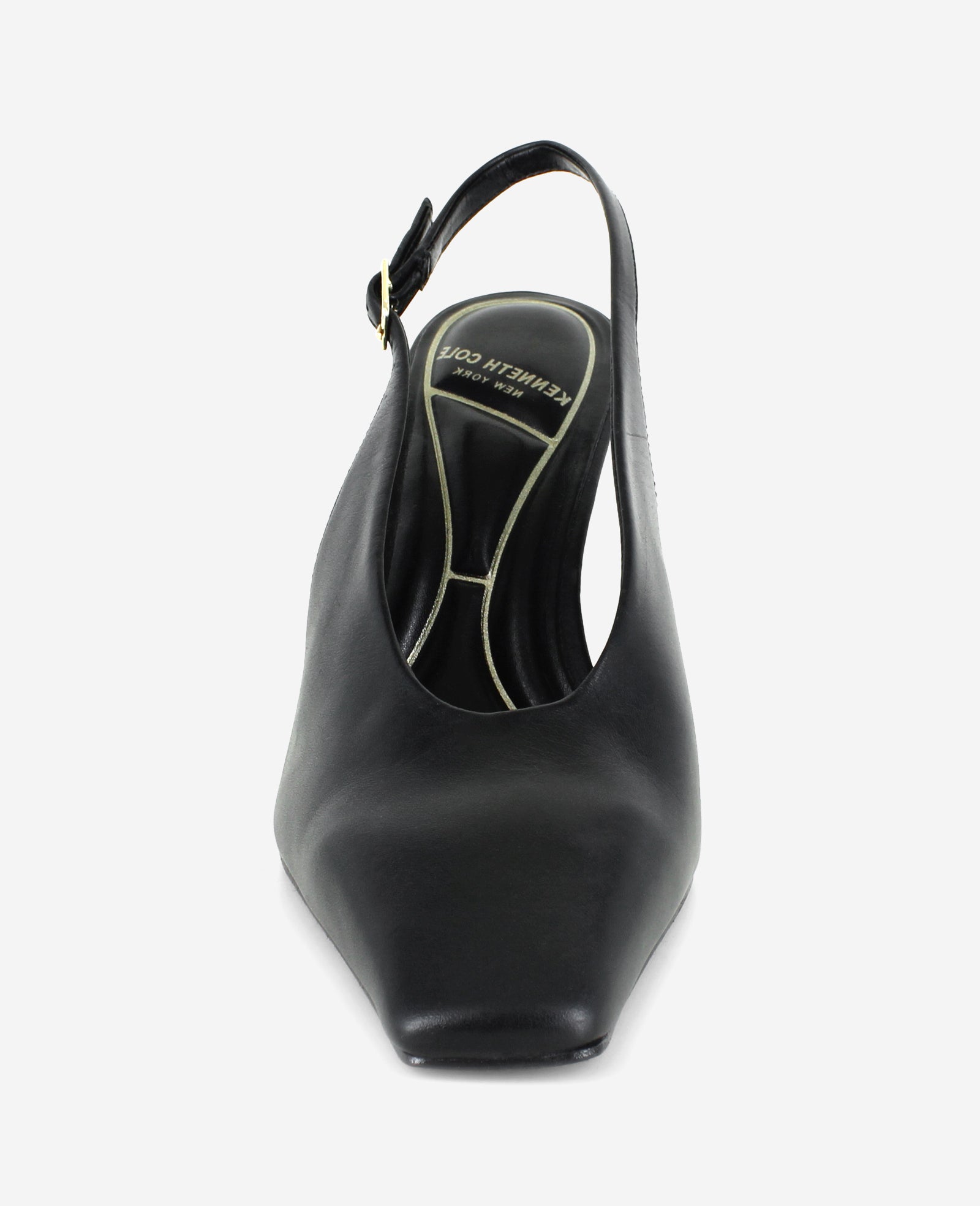 Aerial Leather Slingback Heel | Kenneth Cole BLACK LEATHER