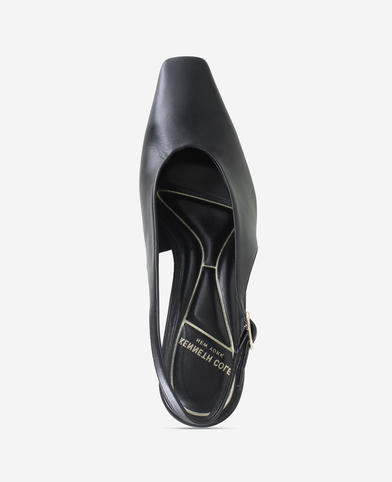 Aerial Leather Slingback Heel | Kenneth Cole BLACK LEATHER