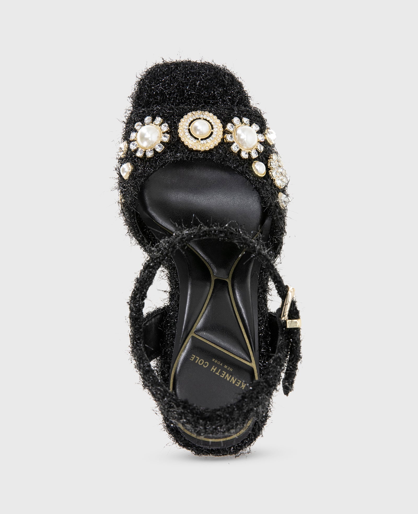 Dolly Charms Fabric Platform Sandal | Kenneth Cole BLACK FABRIC