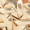 Arita Metallic Woven Leather Open Toe Heel | Kenneth Cole GOLD