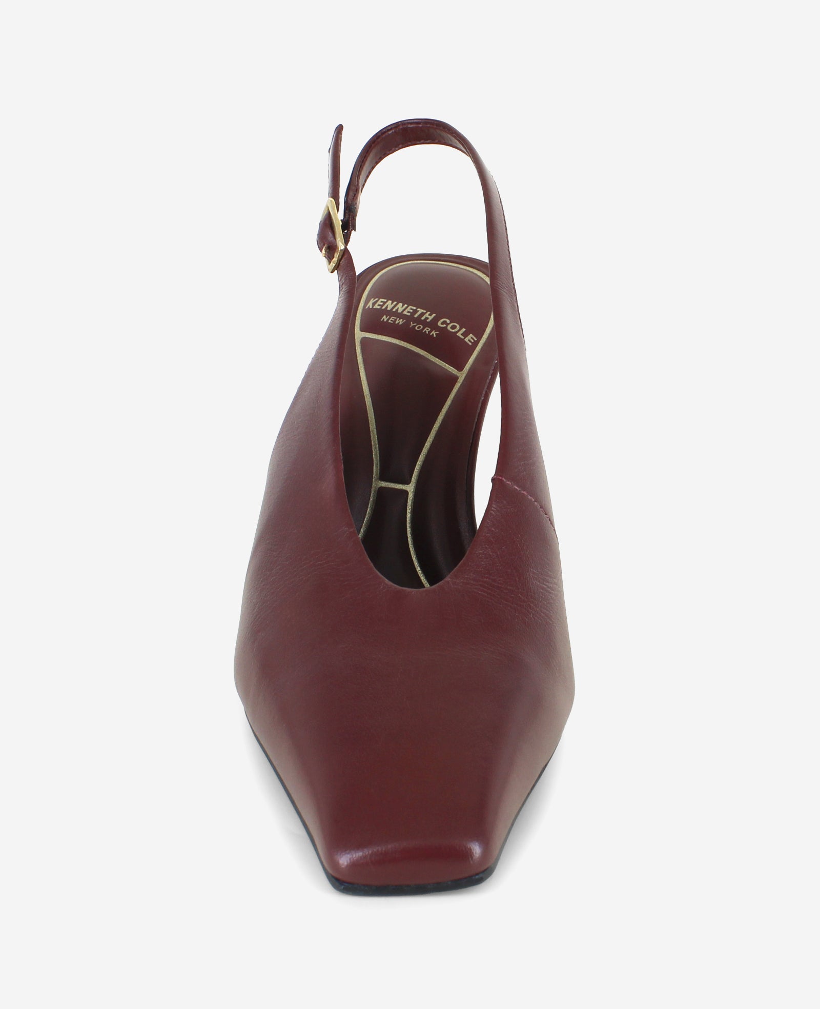 Aerial Leather Slingback Heel | Kenneth Cole BURGUNDY LEATHER