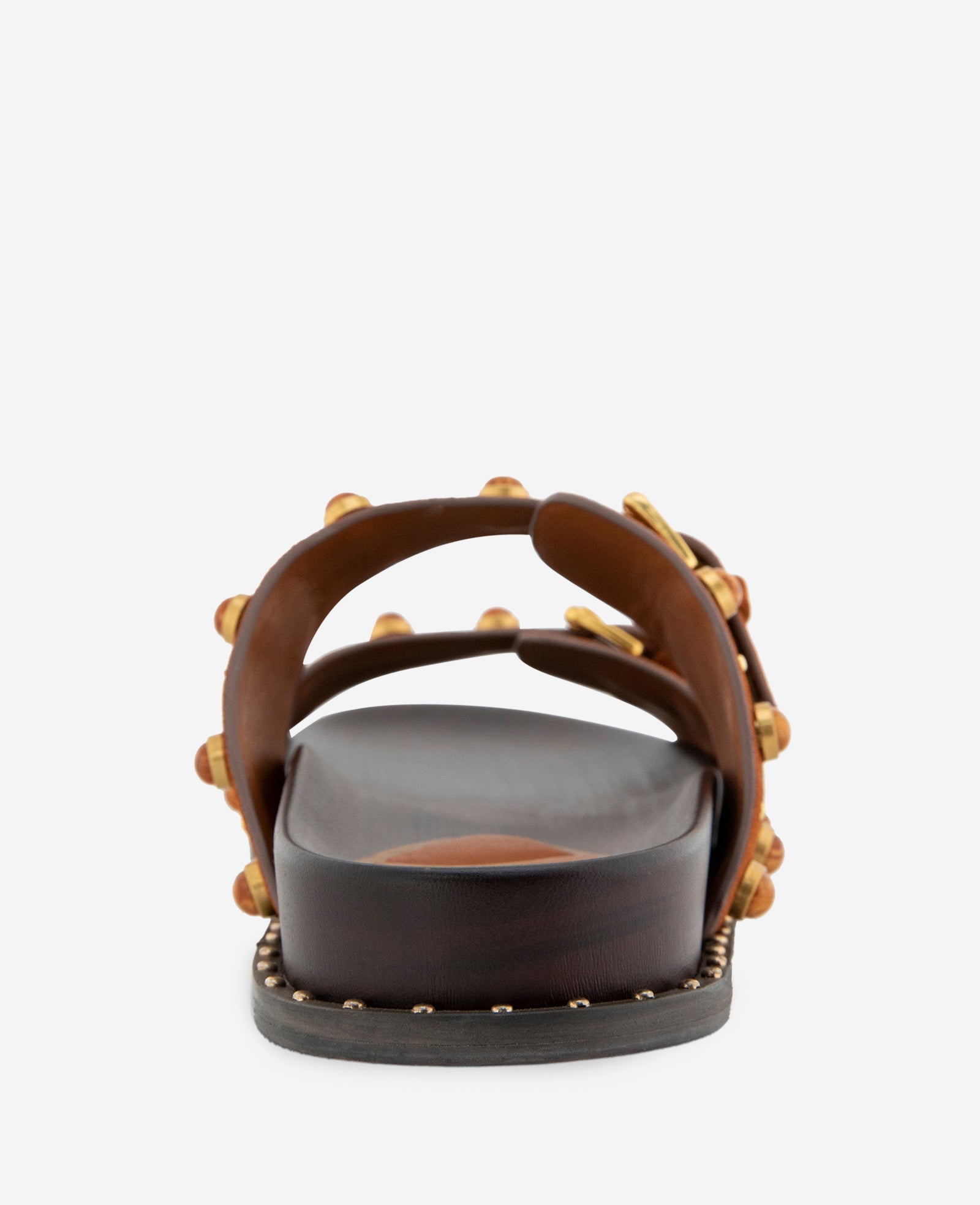 Deardra Suede Double Band Buckle Slide | Kenneth Cole PECAN SUEDE