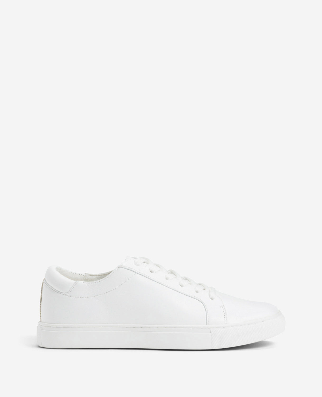 Women’s Leather Kam Sneaker | White Casual Lace-Up Shoe | Kenneth Cole WHITE