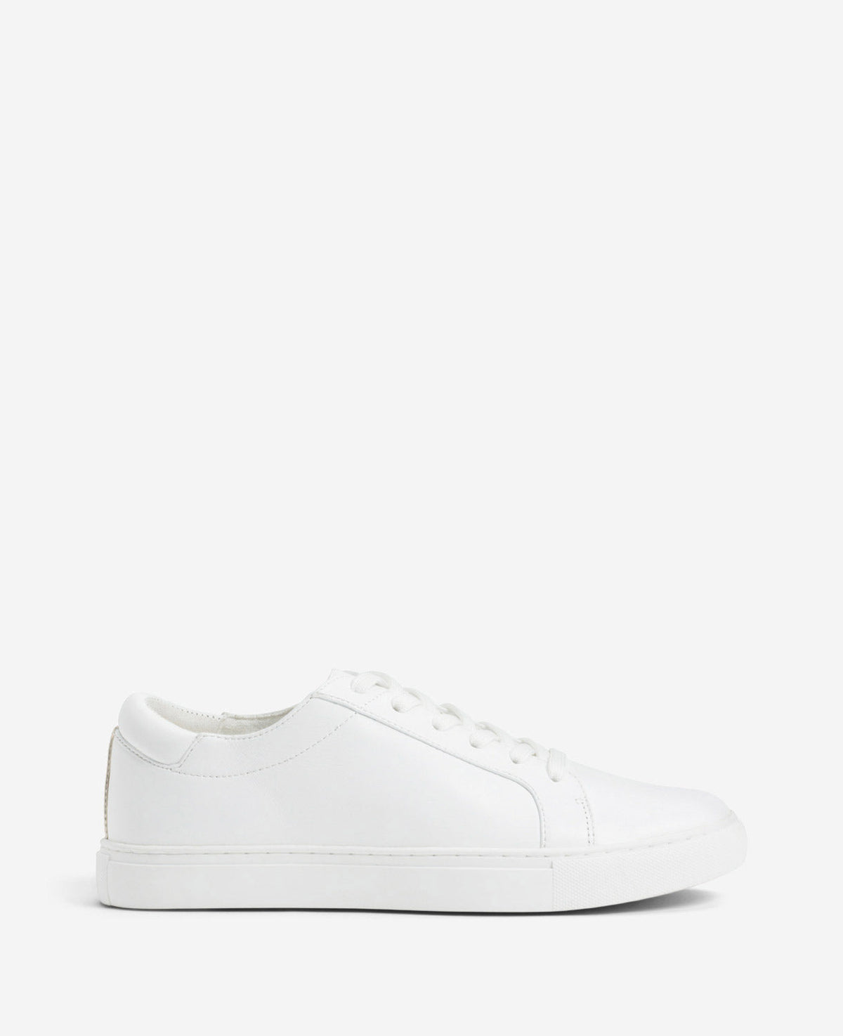 Women’s Leather Kam Sneaker | White Casual Lace-Up Shoe | Kenneth Cole WHITE
