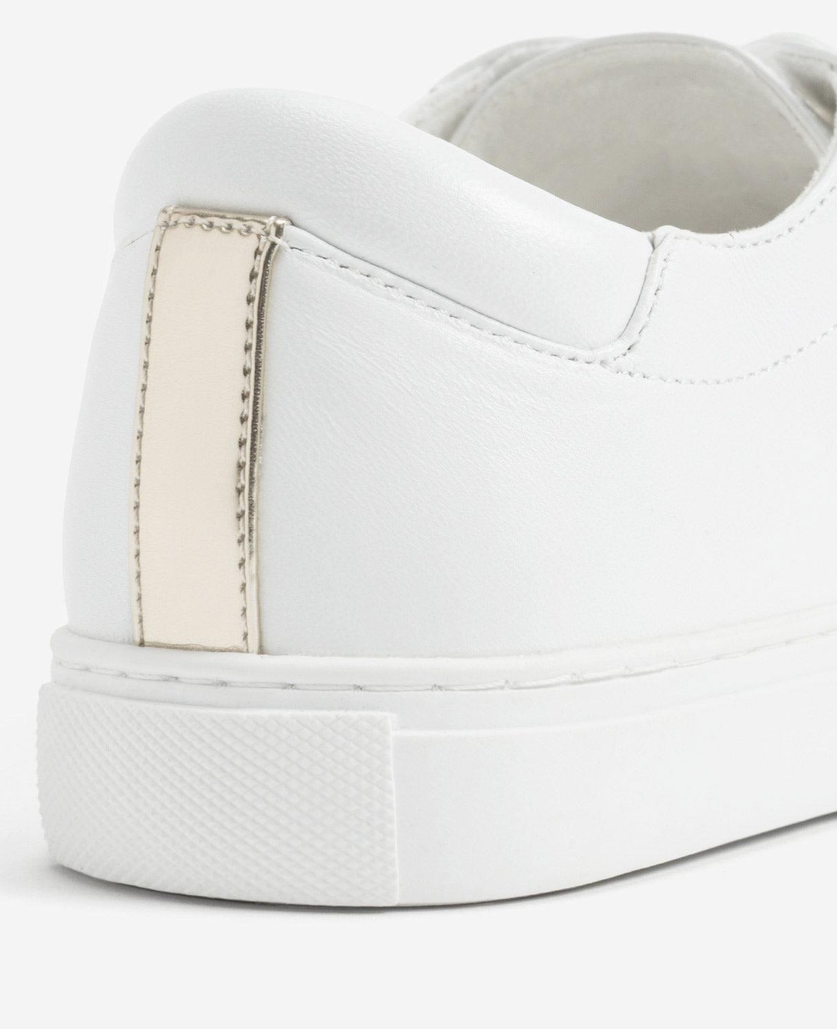 Women’s Leather Kam Sneaker | White Casual Lace-Up Shoe | Kenneth Cole WHITE