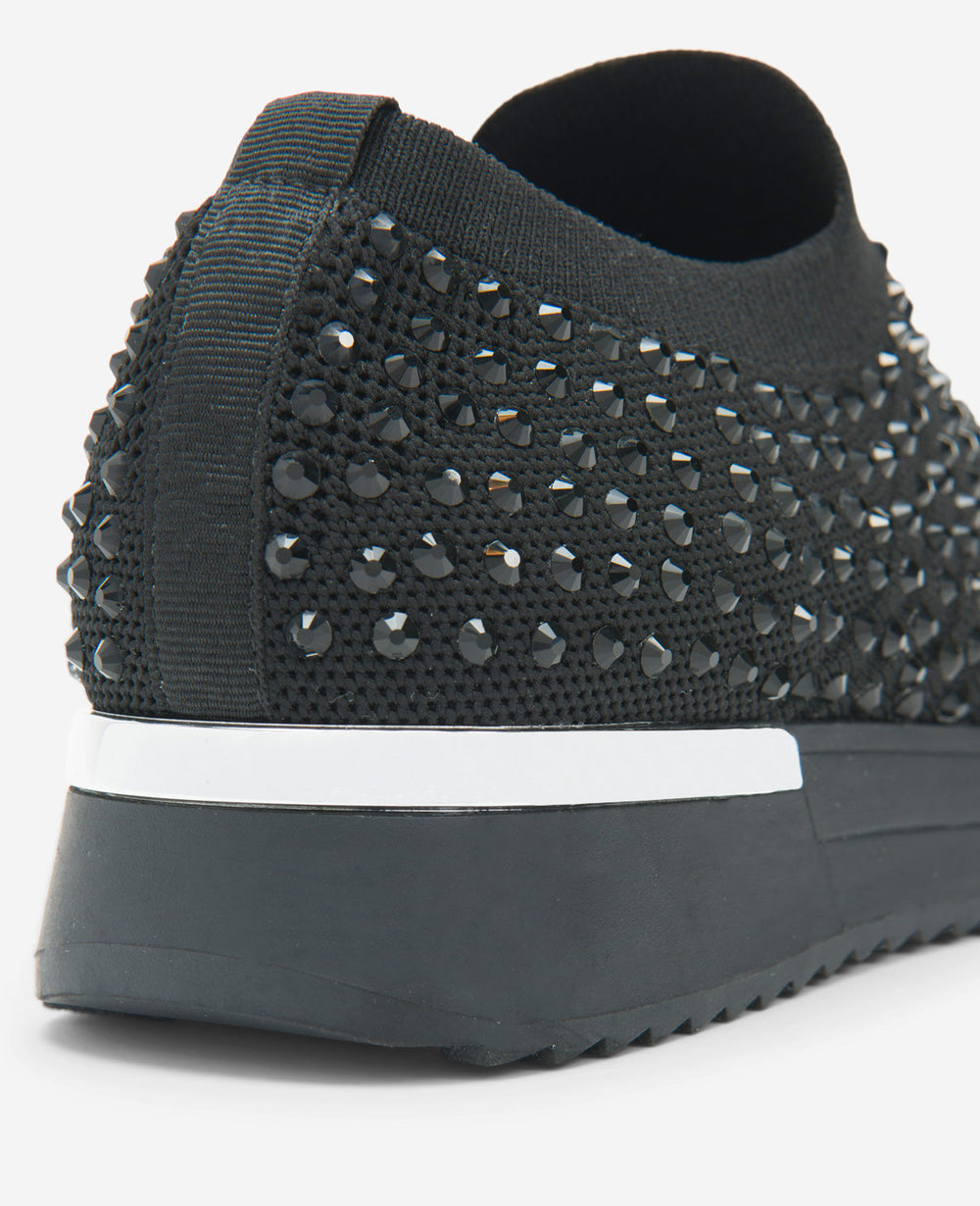Women's Cameron Jewel Slip-On Sneaker with Sparkle | KC | Kenneth Cole BLACK