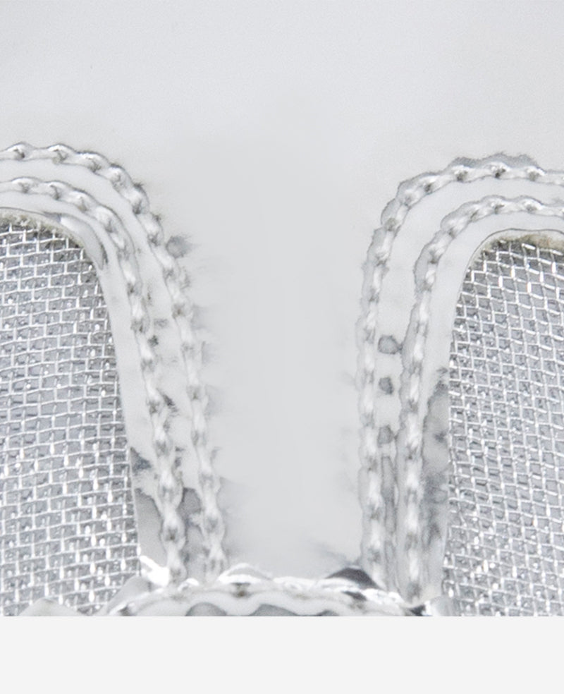 Sam Metallic Leather Mesh Sneaker – Shiny, Comfy & Iconic | Kenneth Cole SILVER MESH