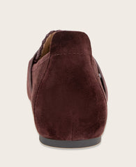 Sandra Suede Braid Detail Loafer | Gentle Souls by KC | Kenneth Cole BURGUNDY SUEDE