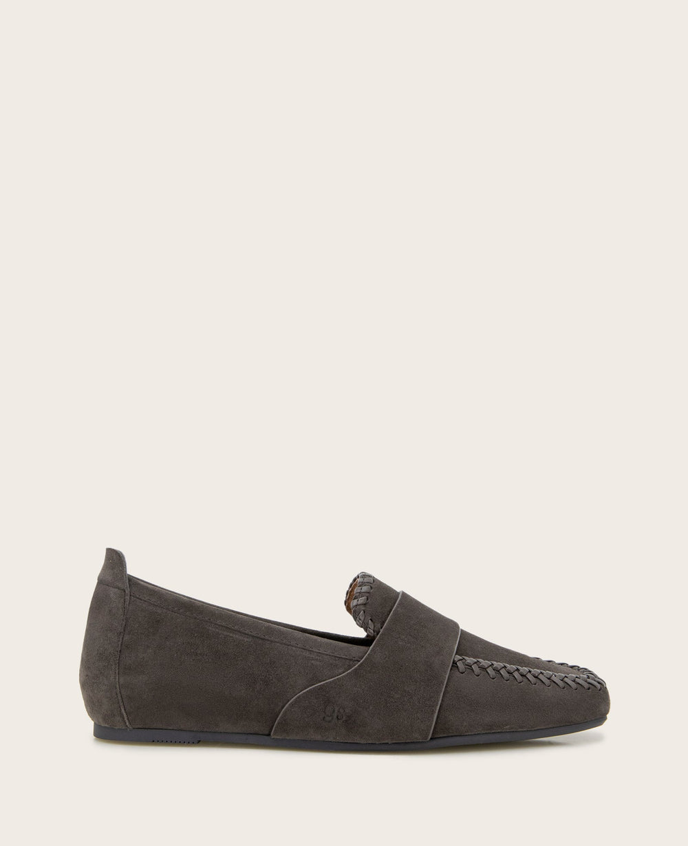 Sandra Suede Braid Detail Loafer | Gentle Souls by KC | Kenneth Cole BROWN SUEDE