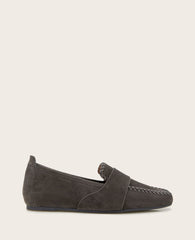 Sandra Suede Braid Detail Loafer | Gentle Souls by KC | Kenneth Cole BROWN SUEDE