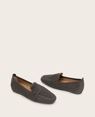 Sandra Suede Braid Detail Loafer | Gentle Souls by KC | Kenneth Cole BROWN SUEDE
