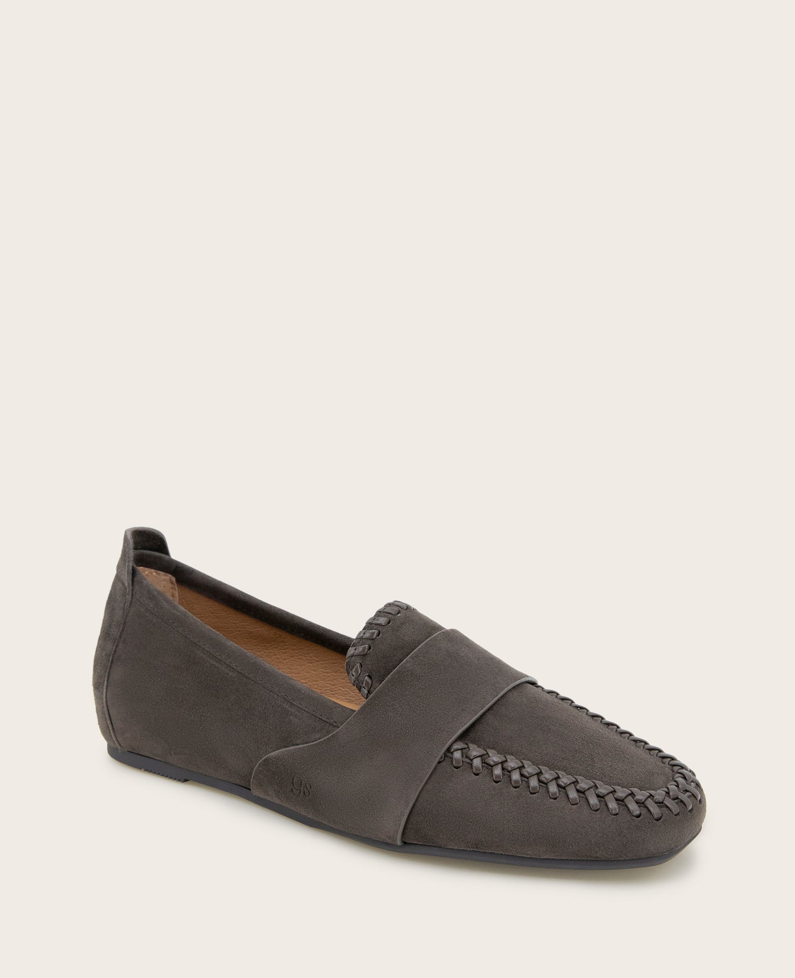 Sandra Suede Braid Detail Loafer | Gentle Souls by KC | Kenneth Cole BROWN SUEDE