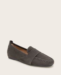 Sandra Suede Braid Detail Loafer | Gentle Souls by KC | Kenneth Cole BROWN SUEDE