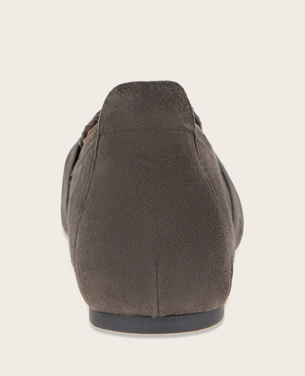 Sandra Suede Braid Detail Loafer | Gentle Souls by KC | Kenneth Cole BROWN SUEDE