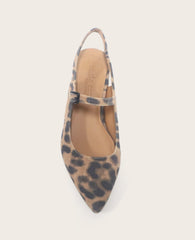 Shop Gladys Leopard Suede Slingback | Gentle Souls by KC | Kenneth Cole LEOPARD SUEDE