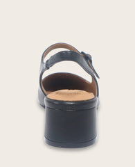 Shop Gladys Black Leather Slingback | Gentle Souls by KC | Kenneth Cole BLACK LEATHER
