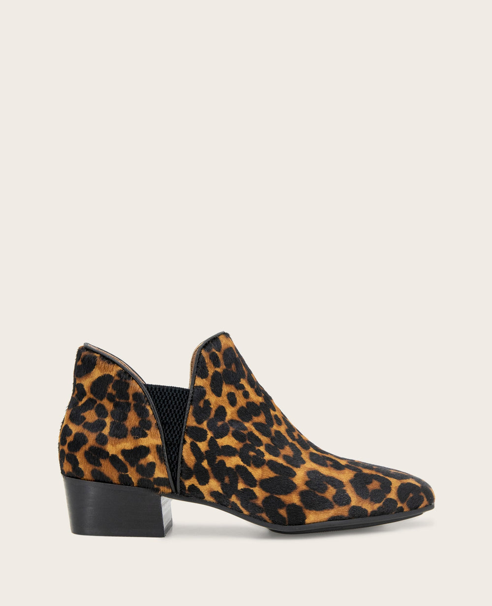 GENTLE SOULS - Fran Leopard Calf Hair Bootie | Kenneth Cole LEOPARD HAIRCALF