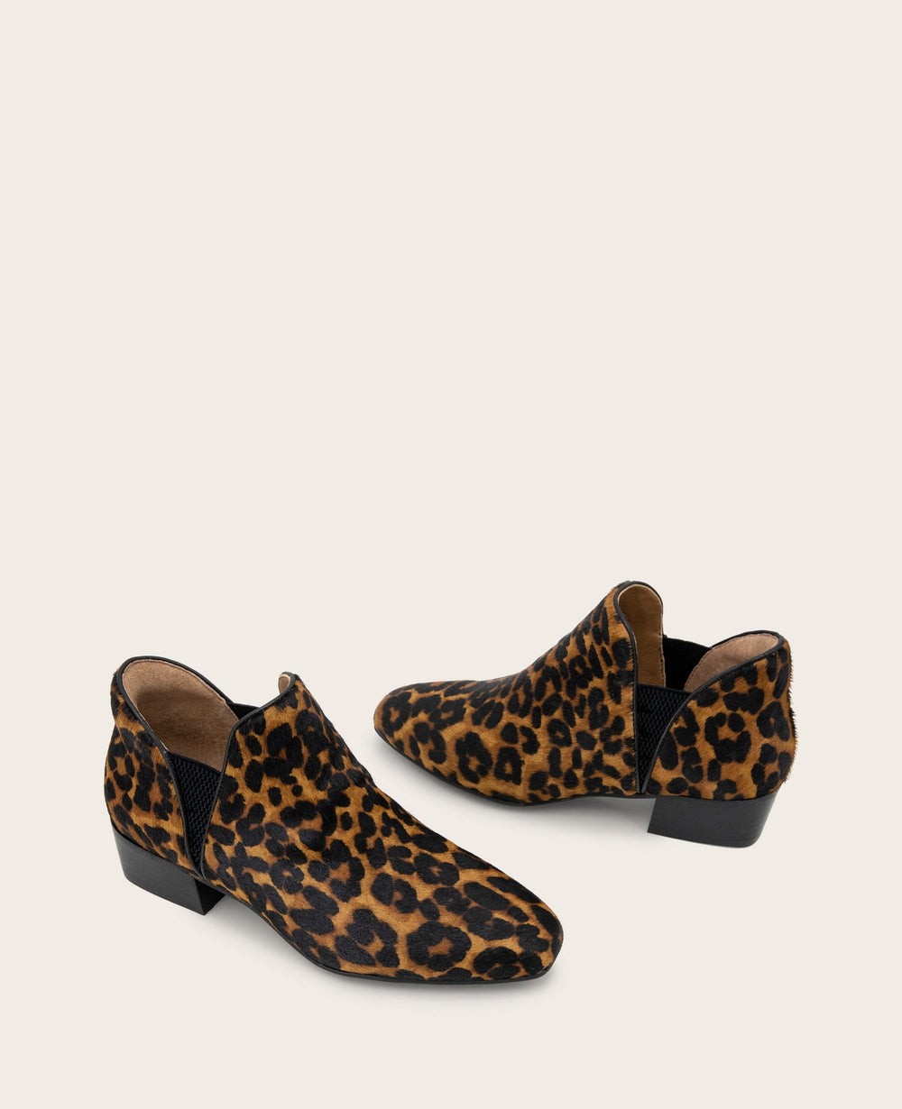GENTLE SOULS - Fran Leopard Calf Hair Bootie | Kenneth Cole LEOPARD HAIRCALF