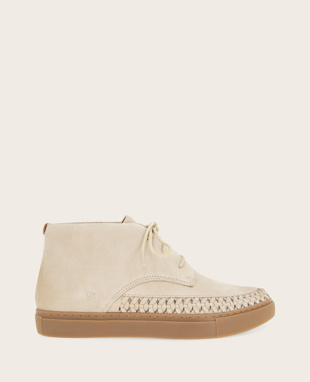 GENTLE SOULS - Cacti Suede Braid Detail Sneaker Bootie | Kenneth Cole TAUPE SUEDE