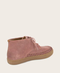 GENTLE SOULS - Cacti Suede Braid Detail Sneaker Bootie | Kenneth Cole DARK ROSE SUEDE