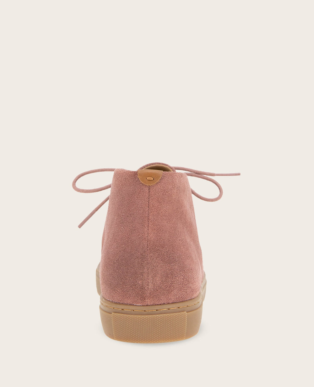 GENTLE SOULS - Cacti Suede Braid Detail Sneaker Bootie | Kenneth Cole DARK ROSE SUEDE