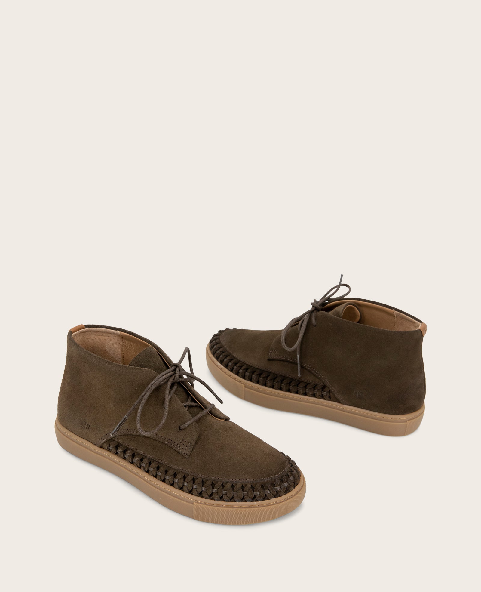 GENTLE SOULS - Cacti Suede Braid Detail Sneaker Bootie | Kenneth Cole DARK GREEN SUEDE