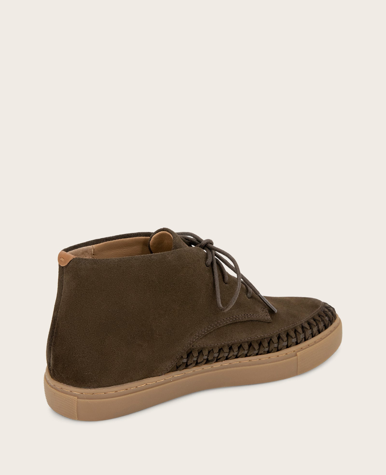 GENTLE SOULS - Cacti Suede Braid Detail Sneaker Bootie | Kenneth Cole DARK GREEN SUEDE