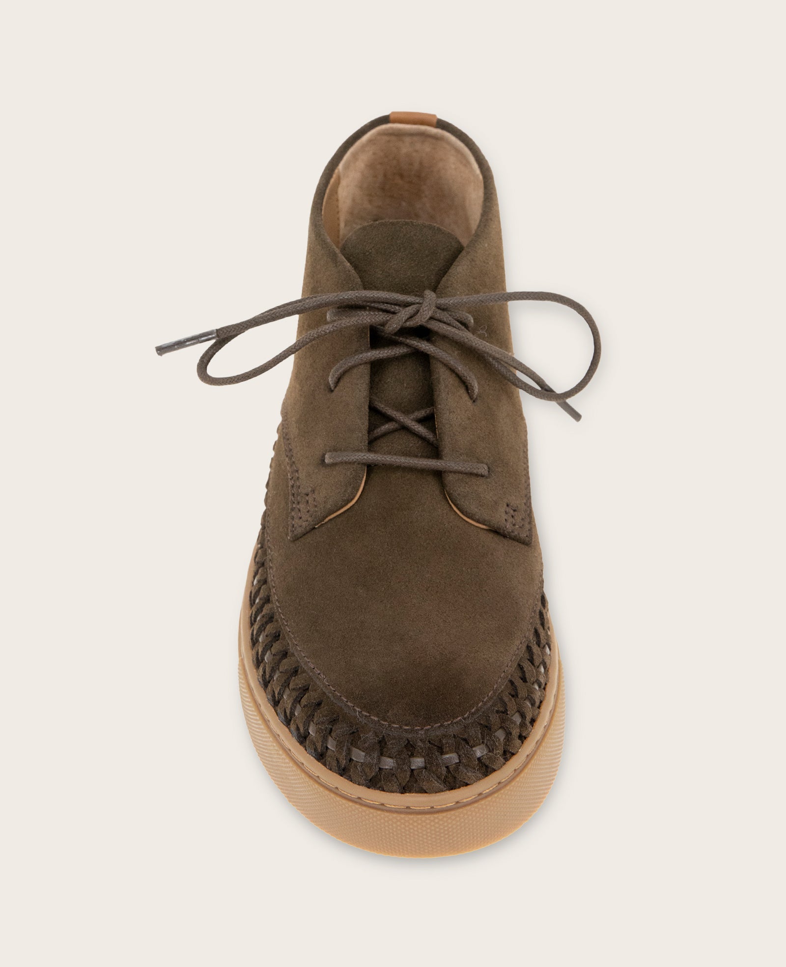 GENTLE SOULS - Cacti Suede Braid Detail Sneaker Bootie | Kenneth Cole DARK GREEN SUEDE