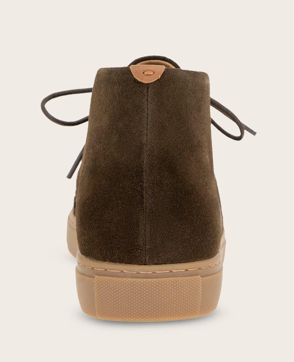 GENTLE SOULS - Cacti Suede Braid Detail Sneaker Bootie | Kenneth Cole DARK GREEN SUEDE