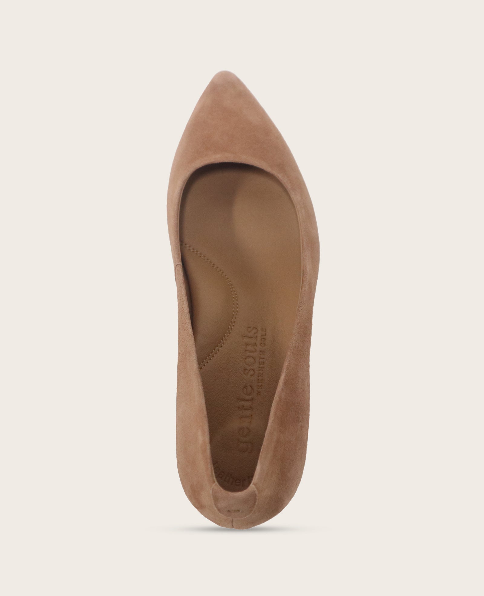 Shop Gardena Suede Pump | Gentle Souls Comfortable Heels | Kenneth Cole CAMEL SUEDE