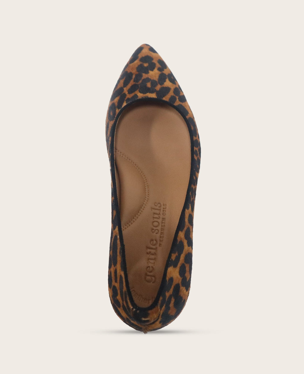 Shop Gardena Leopard Calf Hair Pump | Gentle Souls Shoes | Kenneth Cole LEOPARD CALF HAIR