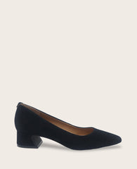 Shop Gardena Suede Pump | Gentle Souls Classic Black Heel | Kenneth Cole BLACK SUEDE