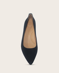 Shop Gardena Suede Pump | Gentle Souls Classic Black Heel | Kenneth Cole BLACK SUEDE