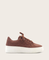 Kindy Nubuck Woven Sneaker Chocolate | Gentle Souls by KC | Kenneth Cole CHOCOLATE NUBUCK