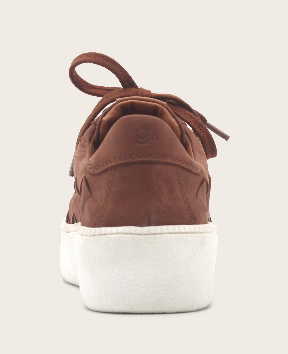 Kindy Nubuck Woven Sneaker Chocolate | Gentle Souls by KC | Kenneth Cole CHOCOLATE NUBUCK