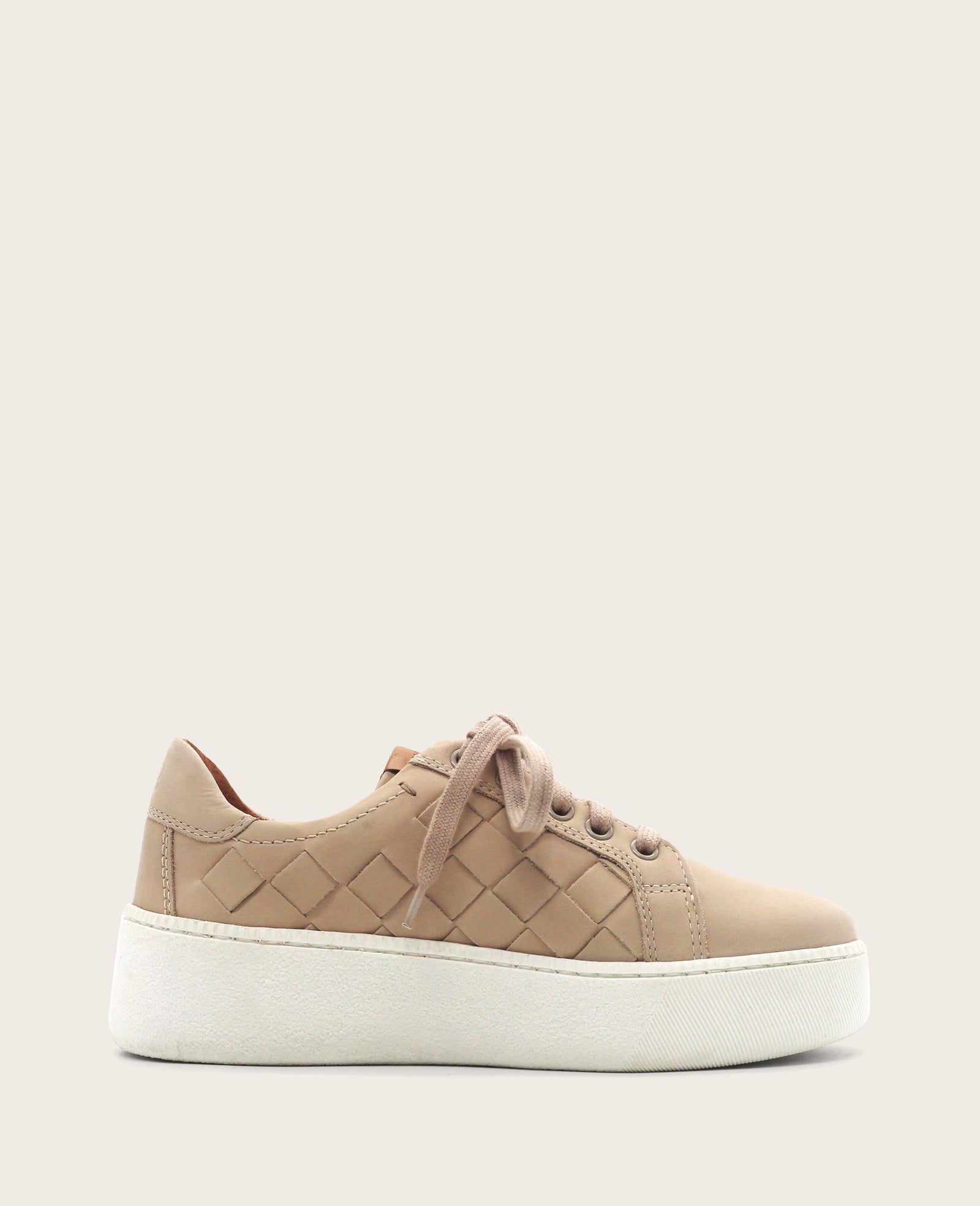 Kindy Nubuck Woven Sneaker Taupe | Gentle Souls by KC | Kenneth Cole LIGHT TAUPE NUBUCK