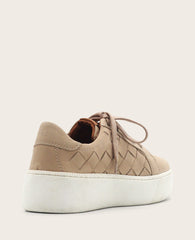 Kindy Nubuck Woven Sneaker Taupe | Gentle Souls by KC | Kenneth Cole LIGHT TAUPE NUBUCK