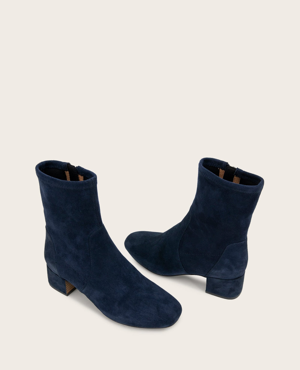 Shop Ella Micro Suede Stretch Bootie – Navy | Gentle Souls | Kenneth Cole NAVY