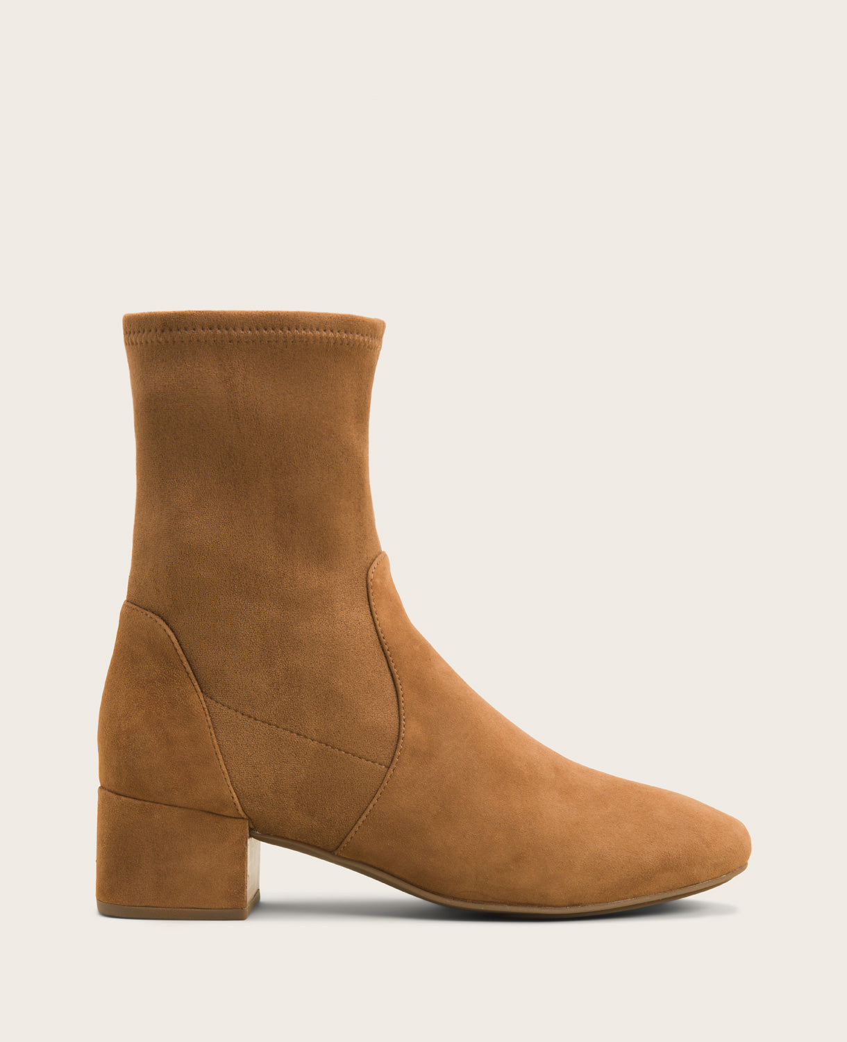 Shop Ella Micro Suede Stretch Bootie – Cognac | Gentle Souls | Kenneth Cole COGNAC
