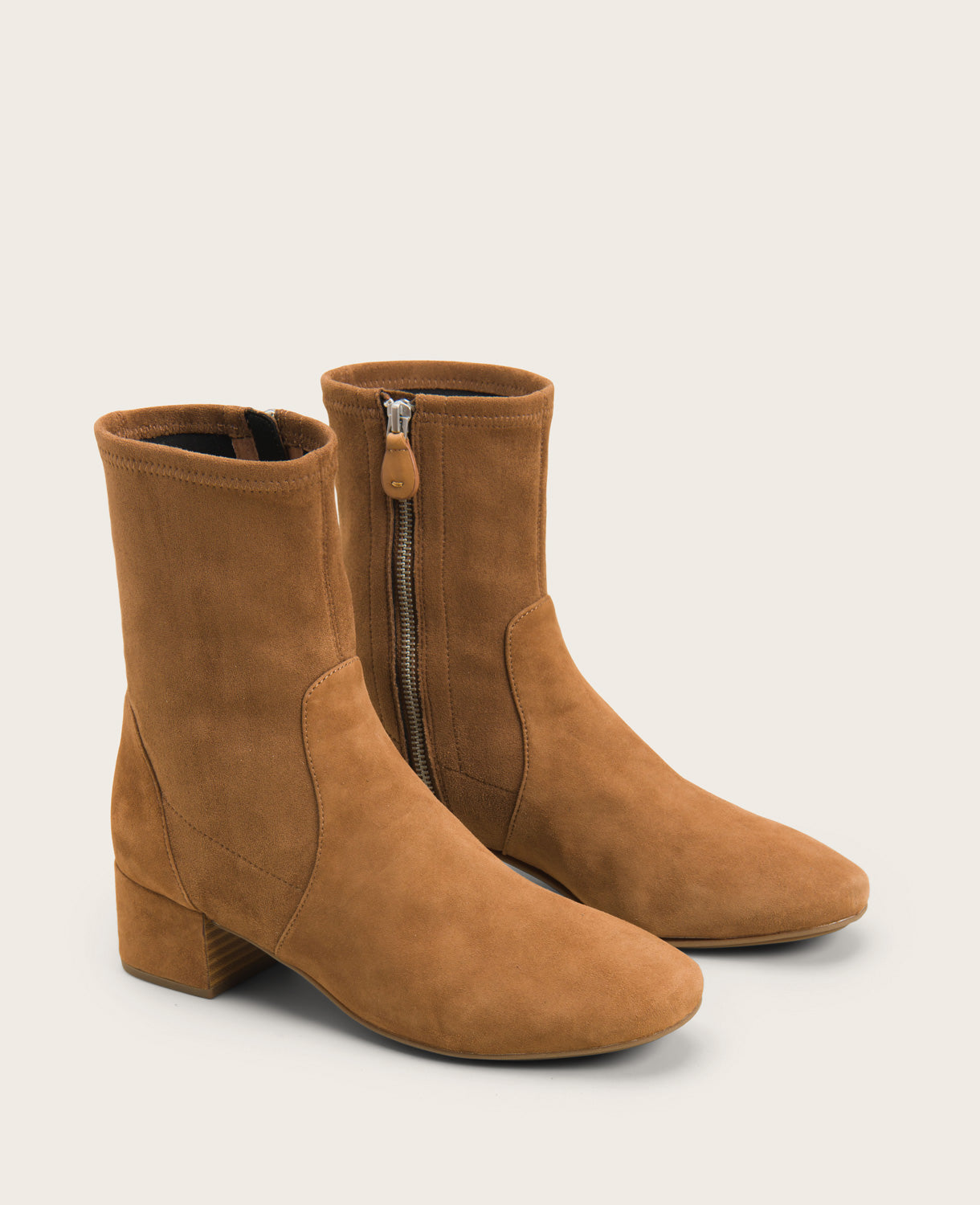 Shop Ella Micro Suede Stretch Bootie – Cognac | Gentle Souls | Kenneth Cole COGNAC
