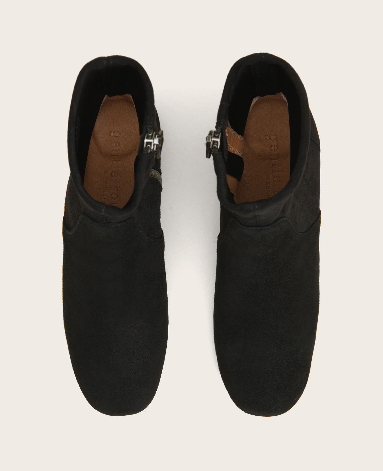 Shop Ella Micro Suede Stretch Bootie – Black | Gentle Souls | Kenneth Cole BLACK